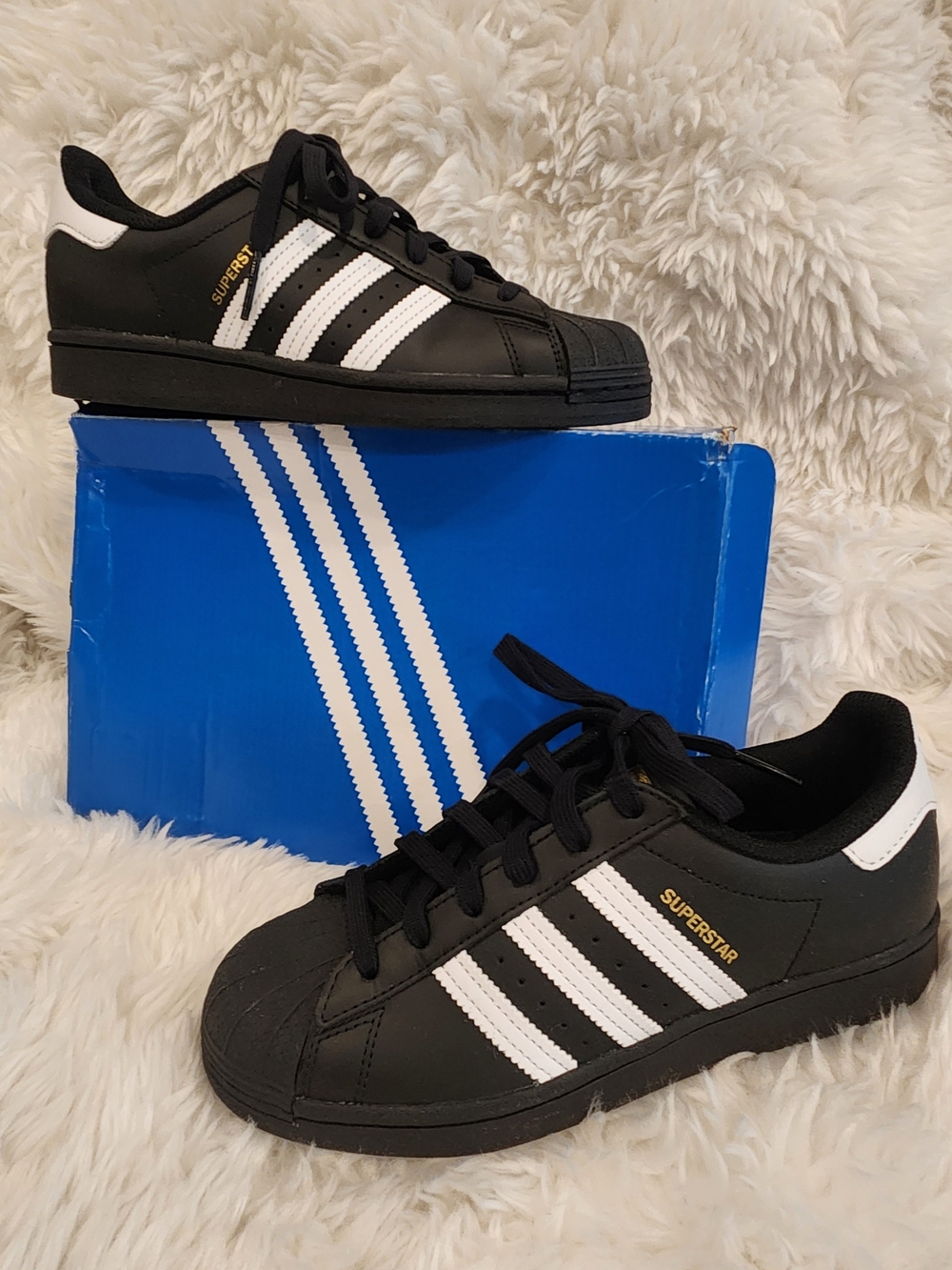 Adidas Kids' Superstar Sneakers - Black/White